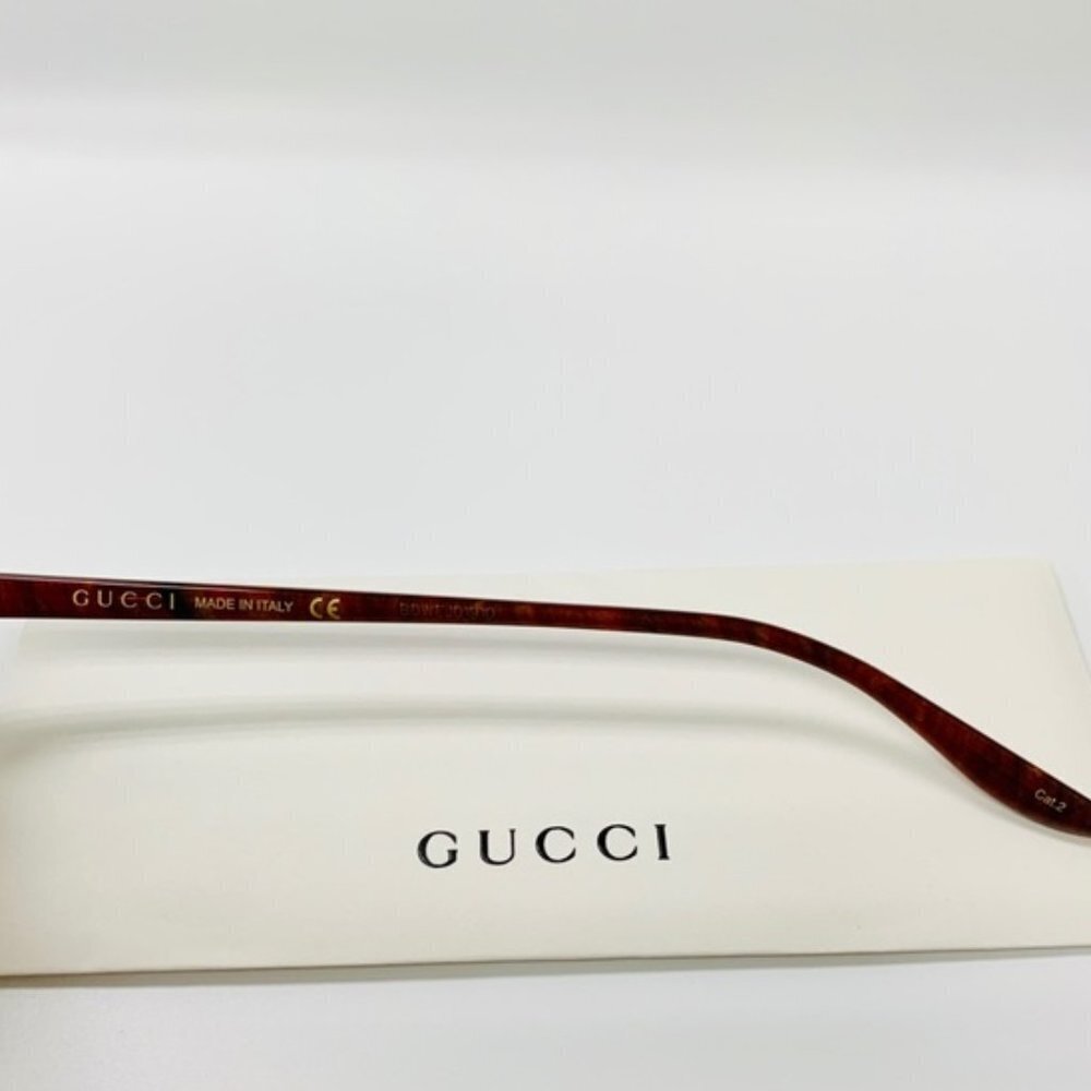 NWT Gucci GG0732S-005 Black Brown 61mm Sunglasses - Picture 10 of 16